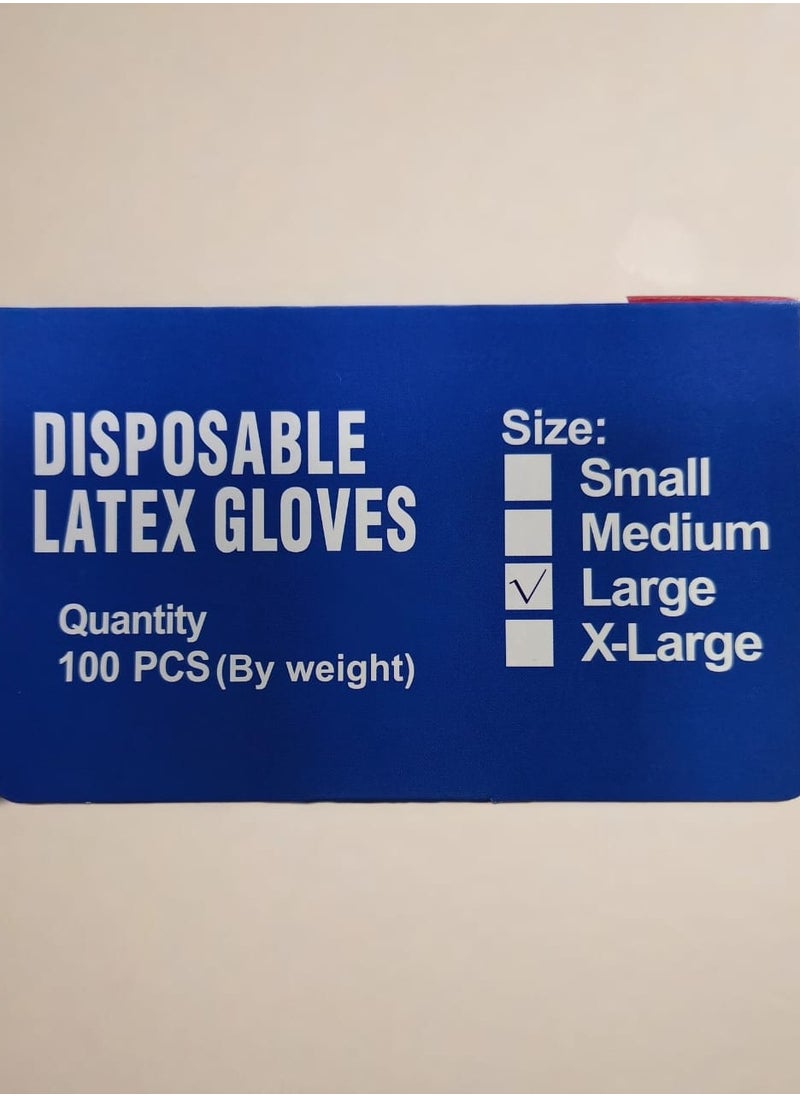 Latex Gloves Size: Large - pzsku/Z7DC185385AA230FE02B2Z/45/_/1737230153/4cd0d979-0223-4016-b3d9-c199737c8a45