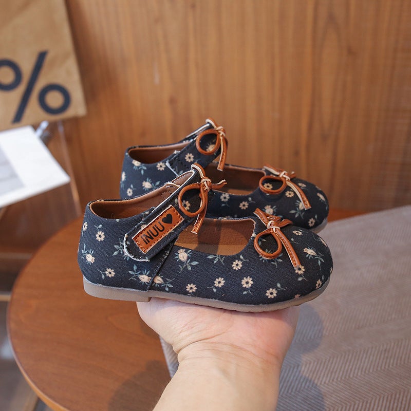 Girls'' Shoes 2026 Autumn Kids Princess Shoes Children''s Stylish Fashion Bow Leather Shoes Baby Country Style Single Shoes - Image 4