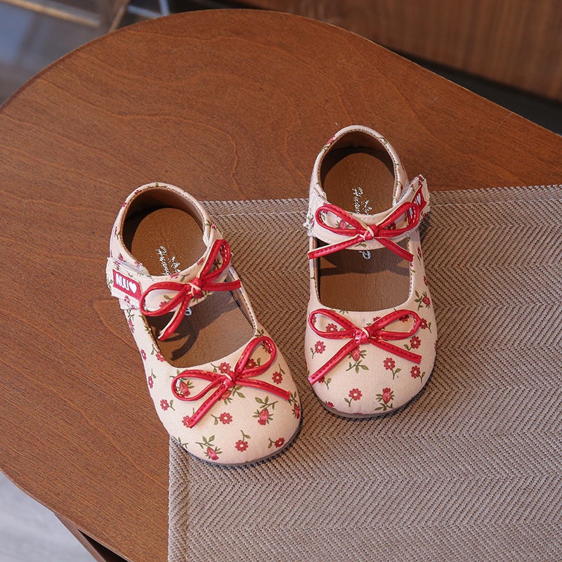 Girls'' Shoes 2026 Autumn Kids Princess Shoes Children''s Stylish Fashion Bow Leather Shoes Baby Country Style Single Shoes - Image 2