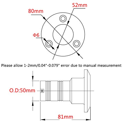 NRC&XRC 2INCH(50mm) Boat GAS Deck Fill/Filler with Keyless Cap Marine 316 Stainless Steel Hardware for Boat Yacht Caravan - Image 2