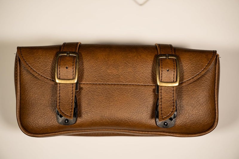 Dowco Willie & Max Brass Monkey Motorcycle Tool Bag - Warm Brown - Image 2