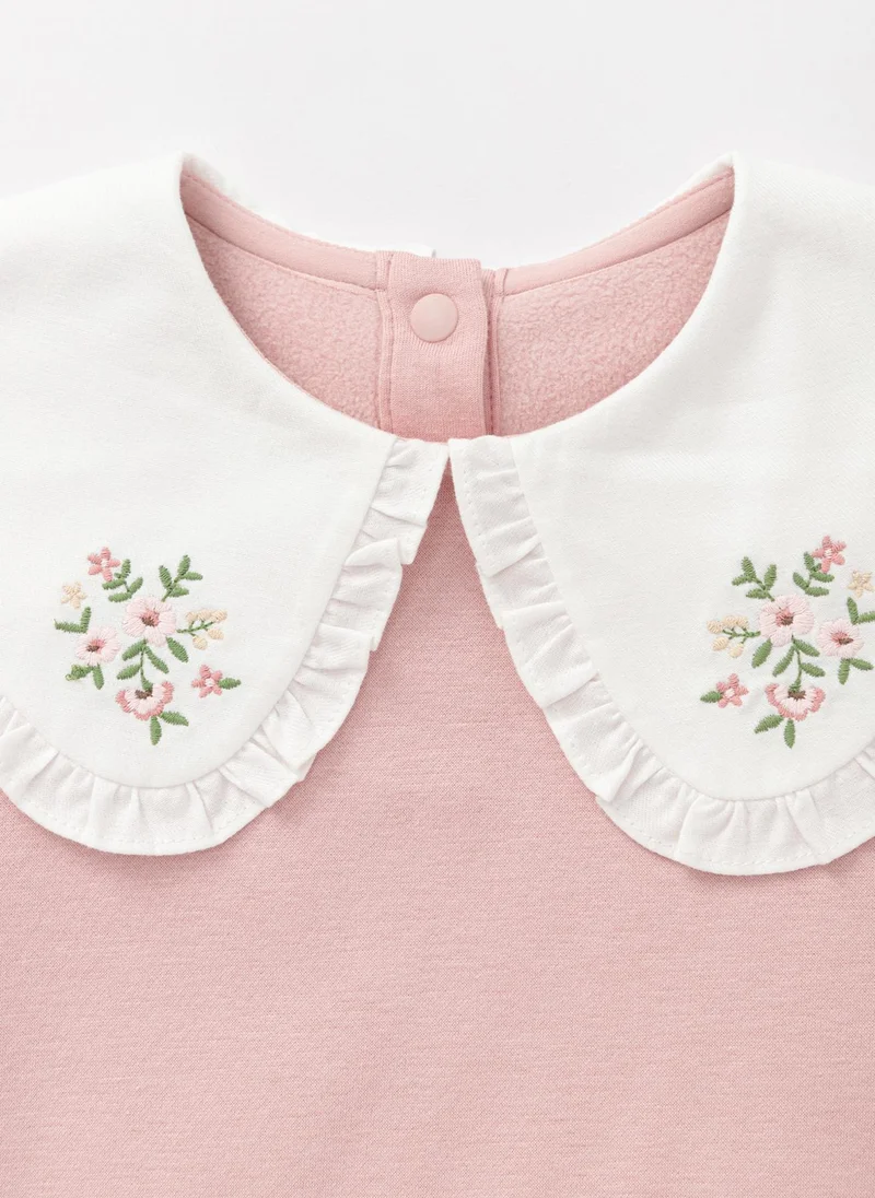 Balabala Toddler Girl Lapel Sweatshirt