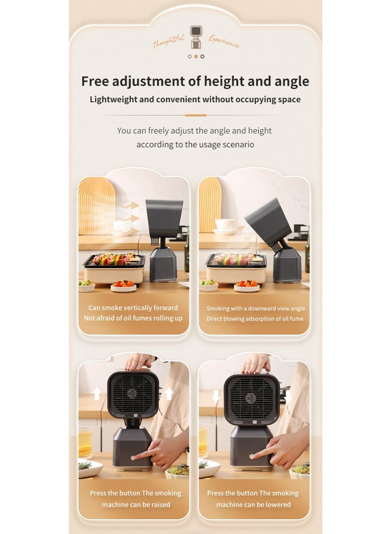 إم مياويان شفاط مطبخ صغير، شفاط مطبخ صغير للاستخدام المنزلي، فلتر ألومنيوم قابل للفصل، كوب سهل التنظيف لجمع الزيت، سرعتان للرياح قابلتان للتعديل، للطهي الداخلي، الشواء، القدر الساخن، مطابخ السيارات الترفيهية، أسود - Image 2