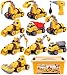 FLY2SKY Construction Toys for 3 4 5 6 7 8 Year Old Boys 9 in 3 Take Apart Toys with Electric Drill Take Apart Truck Set DIY Engineering Building Toy Push Go STEM Toy Gift for Boys Toys Age 68 - Image 2