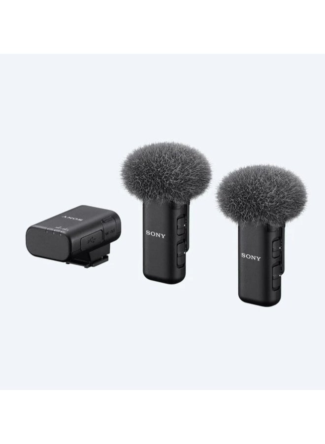 سوني Sony ECM-W3 Wireless Microphone for Sony Alpha & ZV Cameras – Dual-Channel Digital Audio Black ECM-W3 Black - Image 2