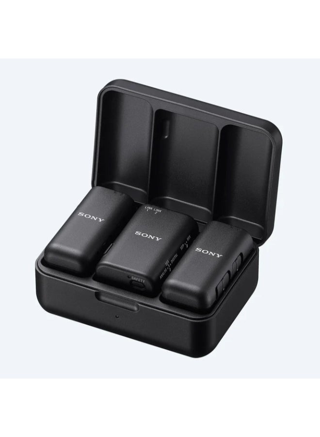 سوني Sony ECM-W3 Wireless Microphone for Sony Alpha & ZV Cameras – Dual-Channel Digital Audio Black ECM-W3 Black - Image 3