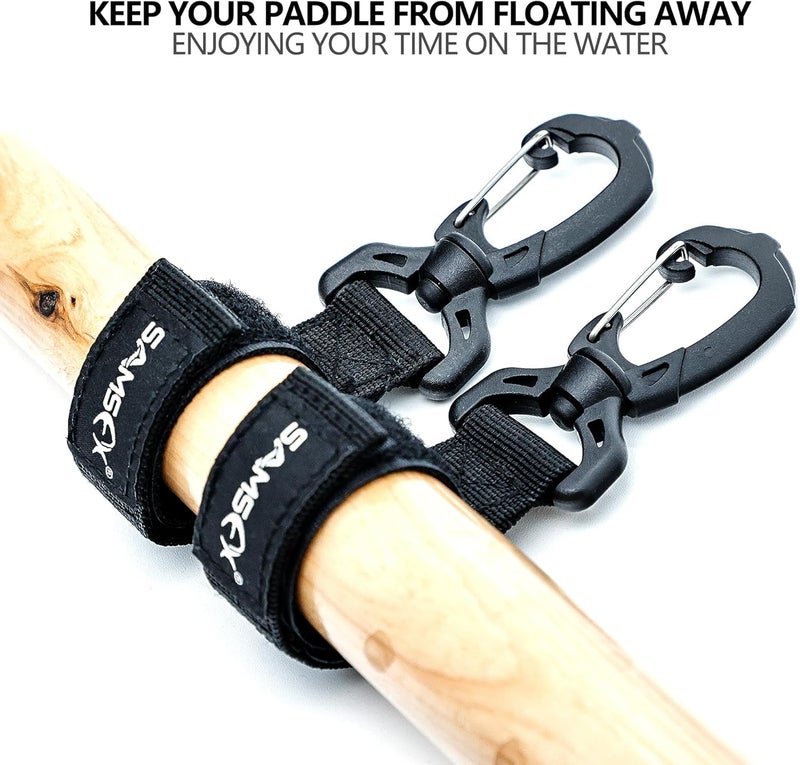 SAMSFX Adjustable Kayak Paddle Holder, Board Accessories, Inflatable Boat Storage, Set of Rod or Paddle Clip Holders - Image 4