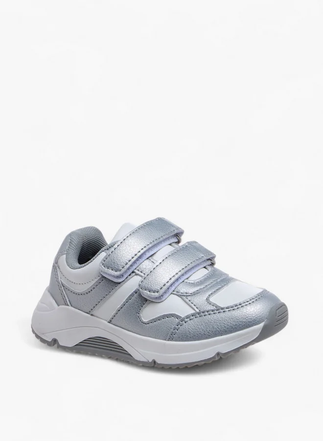 فلورا بيلا من شو إكسبرس Panelled Sneakers with Hook and Loop Closure