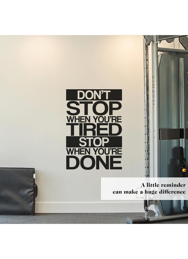 Spoil Your Wall لا تتوقف عندما تشعر بالتعب، توقف عندما تنتهي - ملصق جدار، فنون الجدران، ديكور المنزل، ملصقات الجدران، 22x32 بوصة من Spoil Your Wall - Image 2