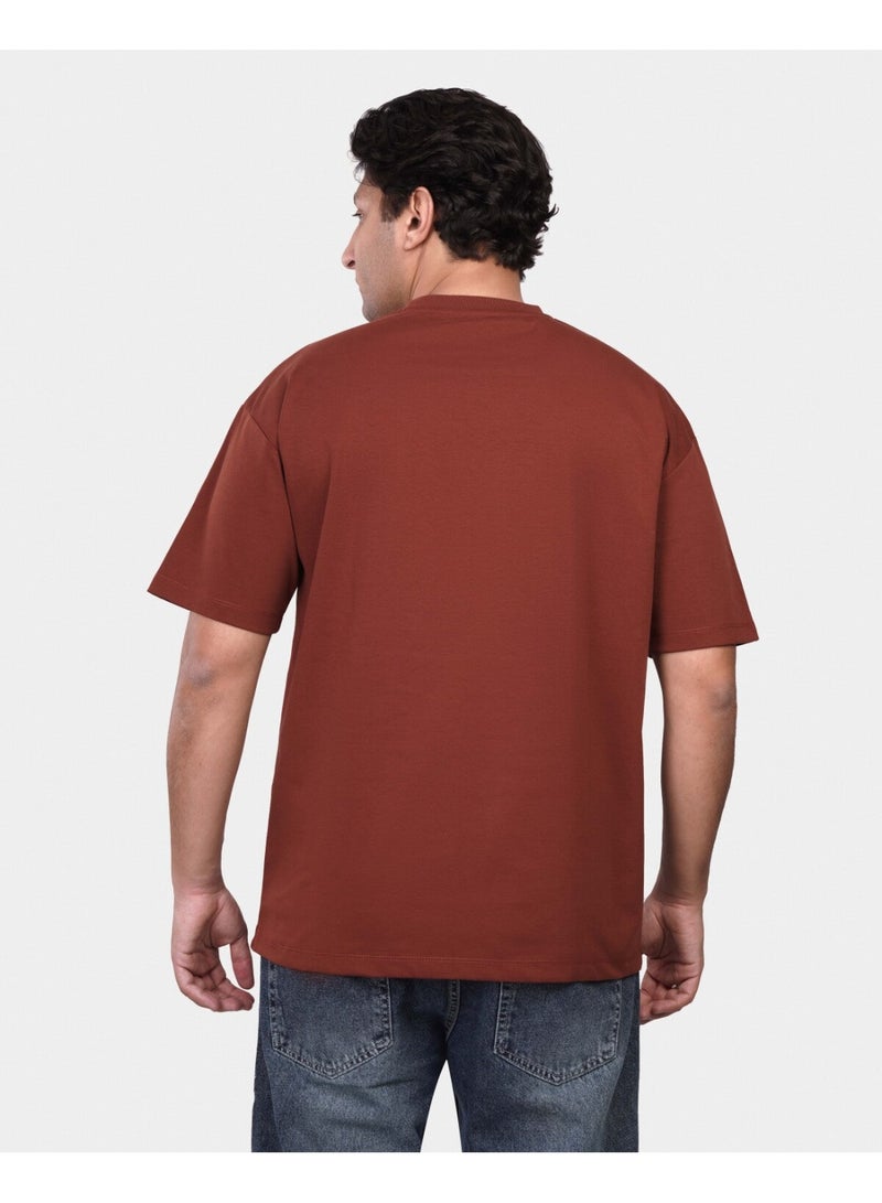 TORINESE "Seven Cities" Urban Culture Terracotta Oversize Tee - Image 1