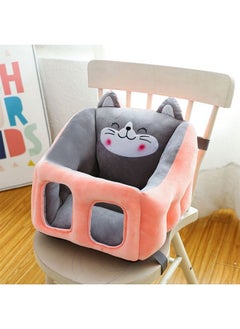 Portable Child Seat, Multifunctional Lightweight, Soft, Breathable and Comfortable with Seat Belt (grey/pink)