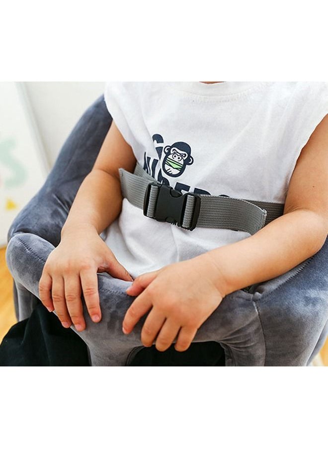 Arabest - Portable Child Seat, Multifunctional Lightweight, Soft, Breathable and Comfortable with Seat Belt (grey/pink) - Image 1
