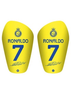 Zhida Professional Football Shin Pads, S Size Baffle Riyadh Victory Ultra-Thin Small Shin Pads 