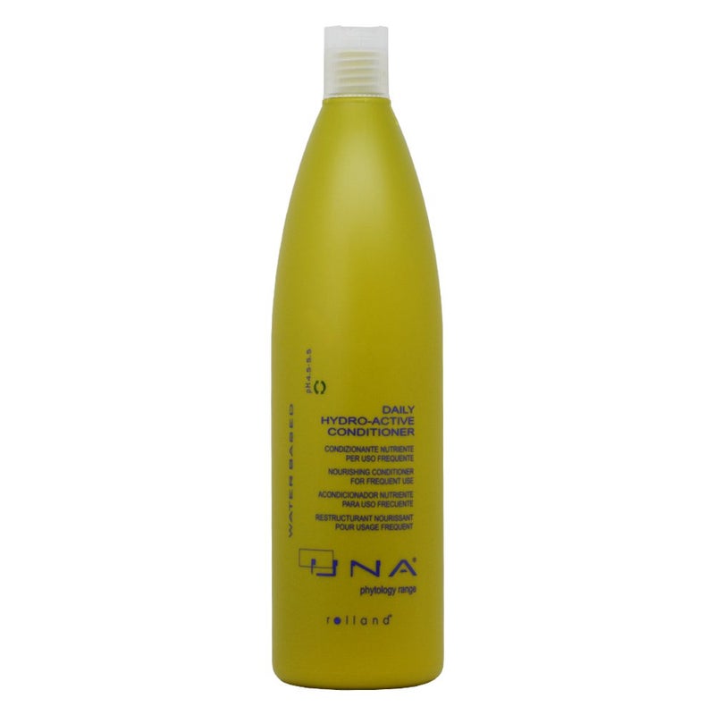UNA Hydroactive Hair Conditioner Daily Hydration Shine Easy Comb Style Enriched with Argan Oil Shea Butter Silk Protein For All Hair Types 1000 ml