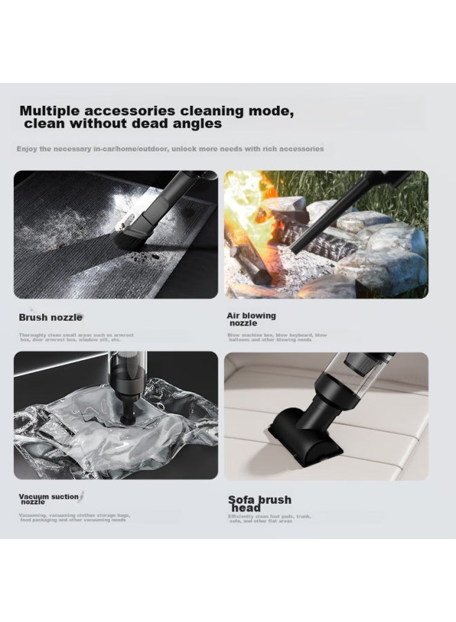 Yangzi Car Vacuum Cleaner, Powerful Suction, Cordless, For Home Use, Mini Handheld, Desktop, Crevice Suction, Integrated Blowing, Portable - Image 5