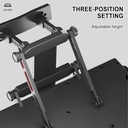 GQMYCDM Portable Car Seat Tray Table, Car Backseat Table, Adjustable Seat Back Laptop Desk, Foldable Telescopic Auto Backseat Food Trays Desk, for Working, Writing, Eating, Traveling - Image 5