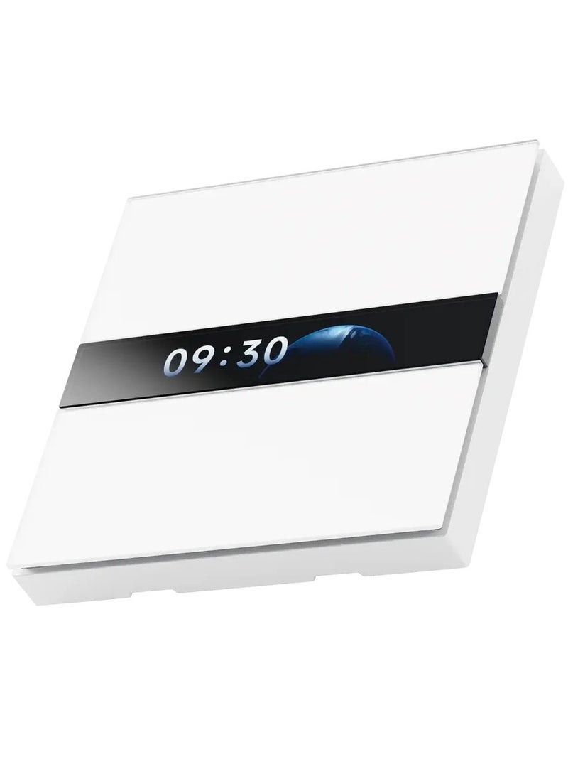 Aqara - Aqara Display Switch V1 EU (4 Gang 2 Channel with Neutral), Smart Switch with LCD Display Screen, Supports Apple Home, Alexa and Google Home, SmartThings via Matter Bridge, Requires Aqara Zigbee Hub - Image 1