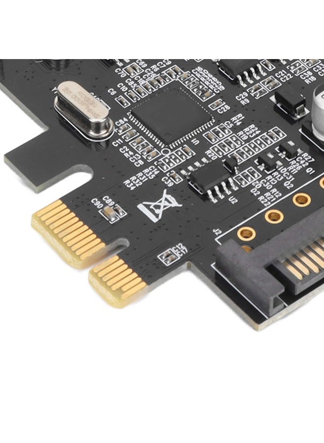 PUSOKEI بطاقة توسيع PCIE PS2، بطاقة توسيع PCI Express إلى منفذ PS/2 مزدوج، بطاقة توسيع منفذ لوحة المفاتيح والفأرة PS/2 بدون منفذ USB، واجهة طاقة SATA، لنظام ويندوز - Image 5