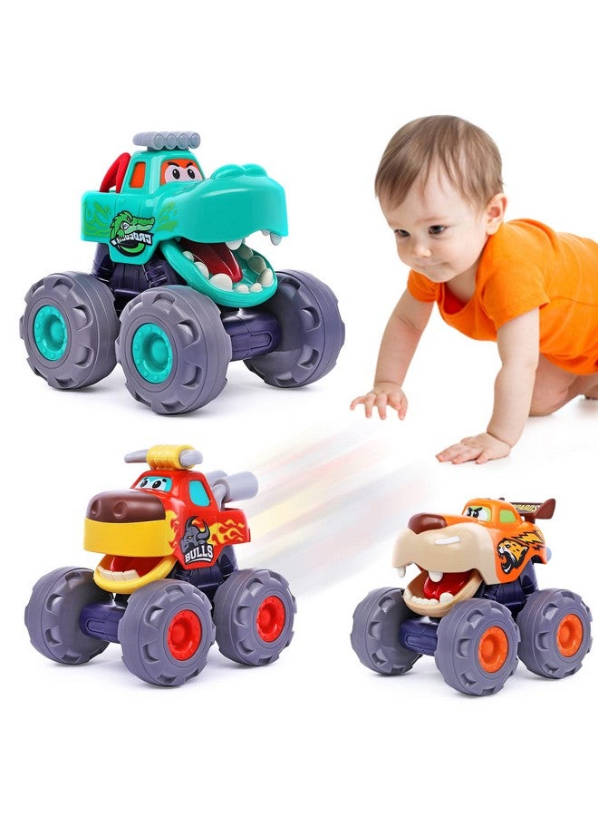 OCATO Toy Cars For 1 Year Old Boy Gifts Monster Trucks Boys Toys For 1 2 3 Year Old Boys Girls Kids Toddler Car Toy Trucks Baby Boy Toys 12-18 Months Pull Back Cars For Toddlers 1-3 Birthday Xmas Gift - Image 1