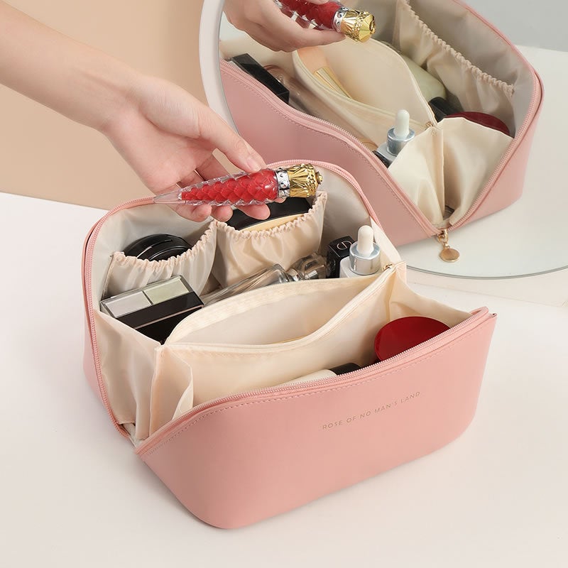 Large-Capacity Trendy Accordion Pillow Makeup Bag Portable Travel Storage Toiletry Bag Waterproof - Image 5