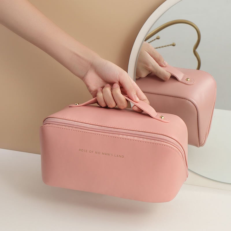 Large-Capacity Trendy Accordion Pillow Makeup Bag Portable Travel Storage Toiletry Bag Waterproof - Image 4