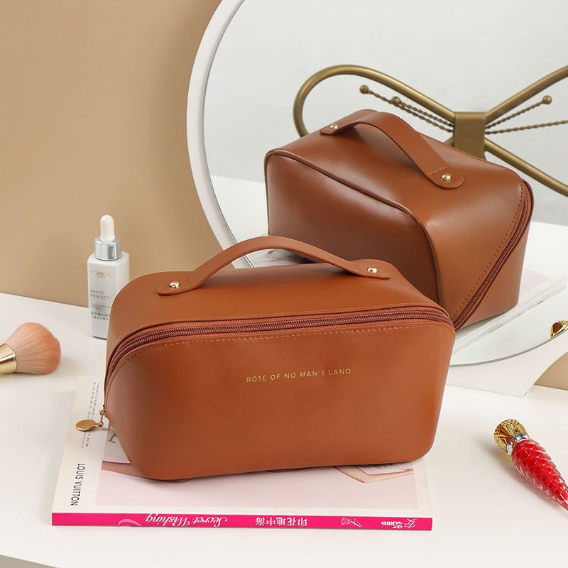 Large-Capacity Trendy Accordion Pillow Makeup Bag Portable Travel Storage Toiletry Bag Waterproof - Image 1