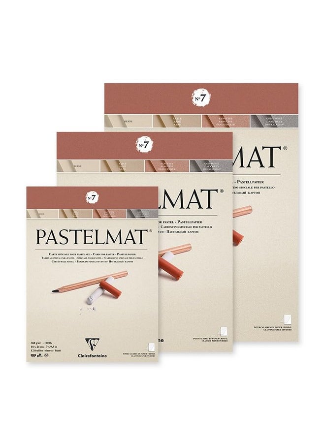 Clairefontaine CLAIREFONTAINE NO. 7 PASTELMAT PAD, 360G, 12 Sheets, 18 X 24 CM  - Image 4