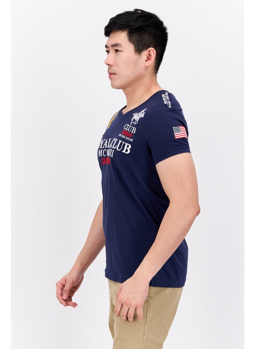 Men V Neck Short Sleeves Graphic Printed T-Shirt, Navy Combo - pzsku/Z7DC22F6C725629469AF5Z/45/_/1737642542/e047dd70-9b79-41b9-aa50-fc2cd083f78a