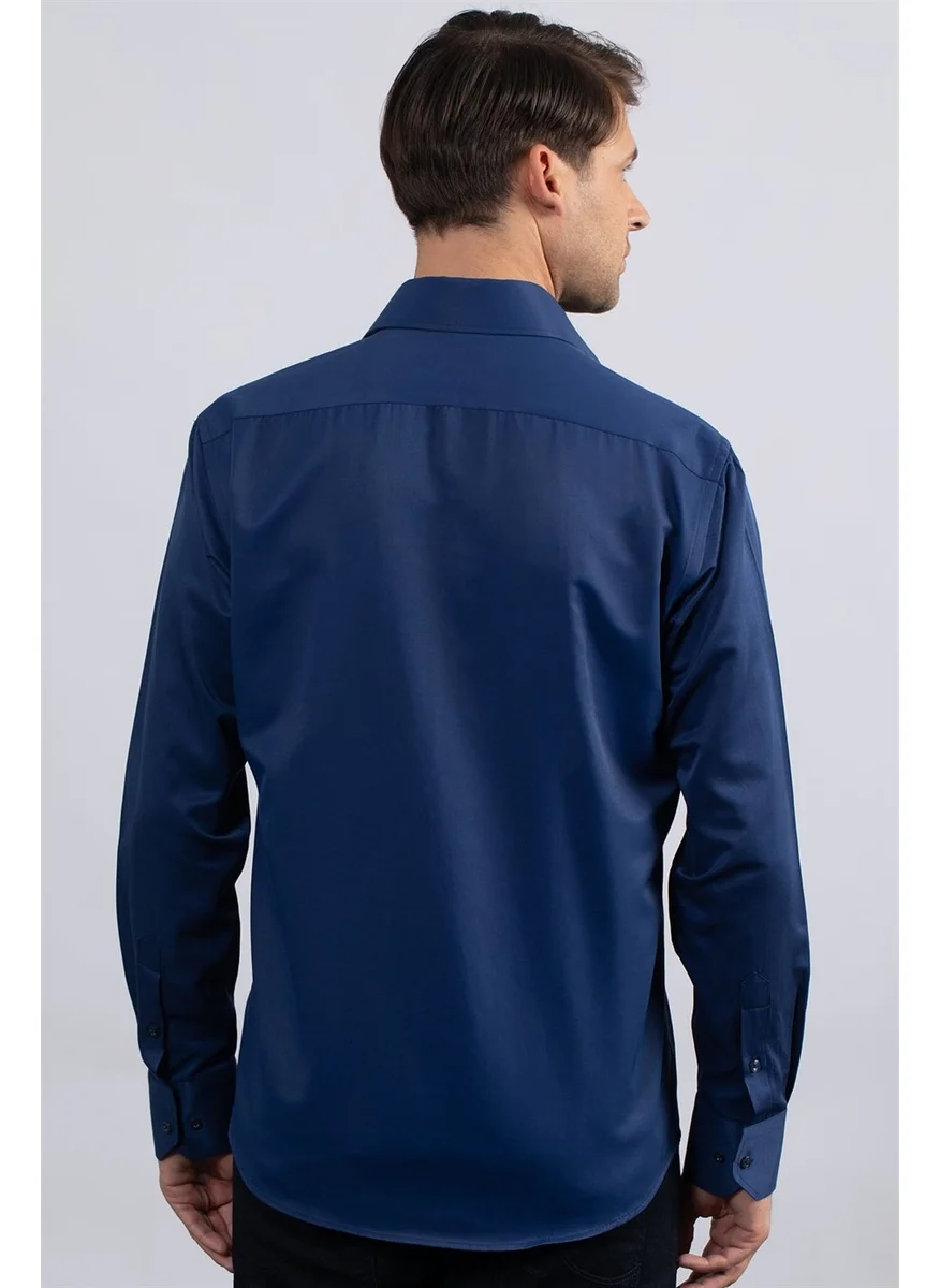 Tudors Classic Fit Relaxed Cut Plain Men's Shirt