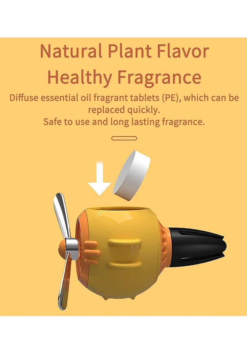 نيبمينينت Creative Pilot Car Air Freshener with Outlet Fan Decoration and Aromatherapy - Image 4