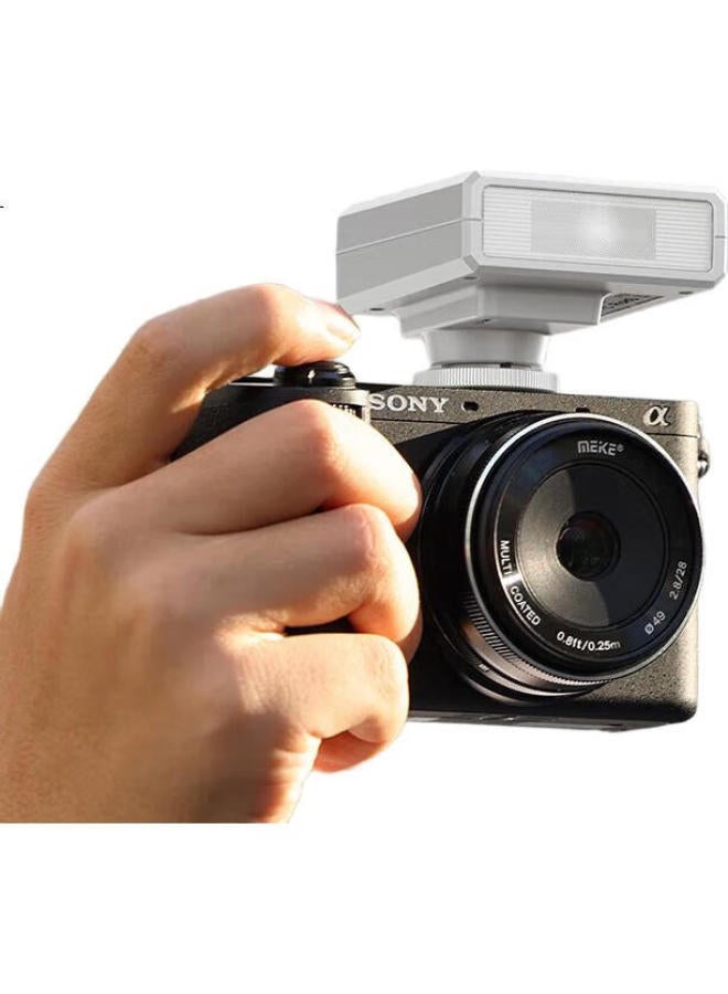 Ulanzi Ulanzi Ulanzi F12 Mini On-Camera Flash (White) Softbox Kit For Sony External Flash Pocket Light Photography Fill Light Lithium Battery Canon Hot Shoe Light - Image 1