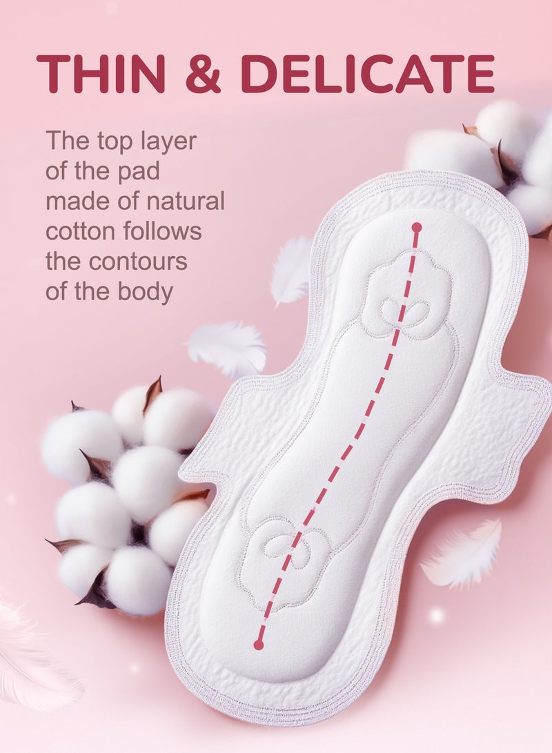 Kokoshi فوط صحية فاخرة للنساء – 245 مم | رقيقة للغاية، ناعمة للغاية، مضادة للحساسية، فوط نهارية عالية الامتصاص للراحة والبشرة الحساسة - Image 5