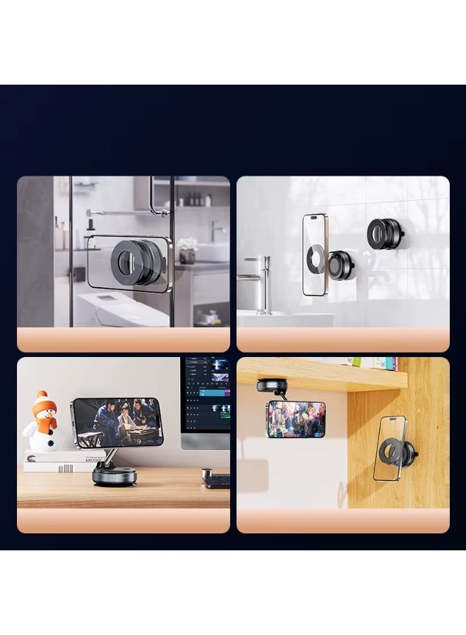 Vacuum Suction Magnetic Bracket – 360° Rotatable Mount with Strong Neodymium Magnet for Phones, GPS, Tools - Image 5