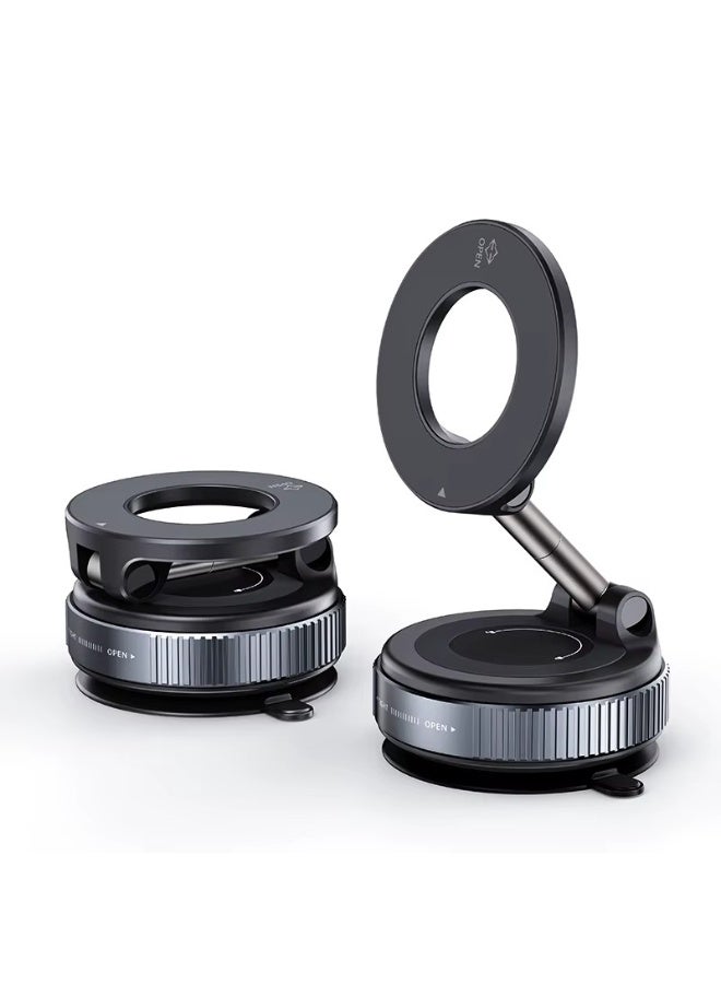 Vacuum Suction Magnetic Bracket – 360° Rotatable Mount with Strong Neodymium Magnet for Phones, GPS, Tools - Image 3