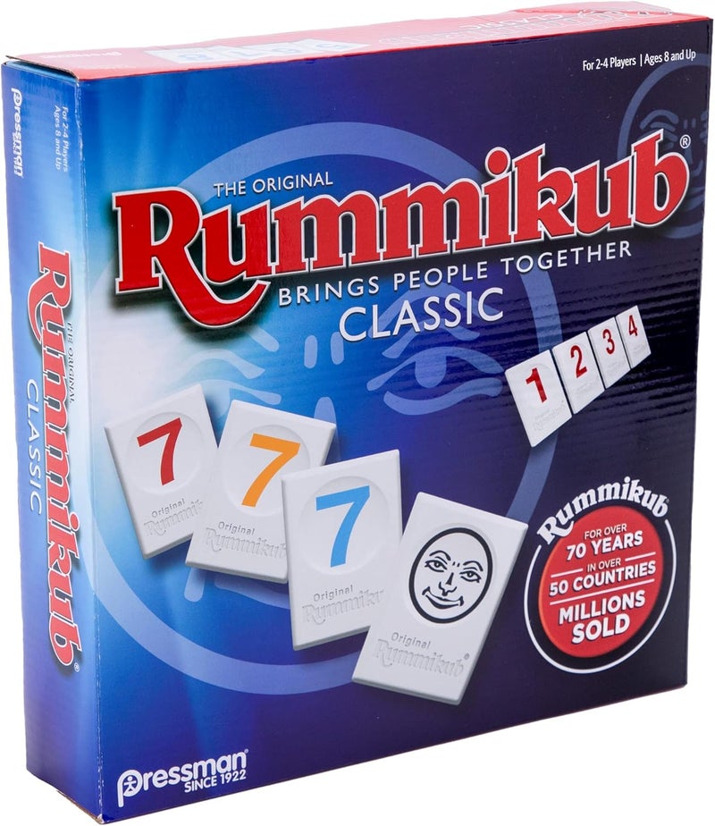 Pressman Rummikub - The Original Rummy Tile Game | Exciting Family Game of Strategy and Luck | Promotes STEM Skills | For Kids, Teens, Adults | 2-4 Players, Ages 8+ - Image 3