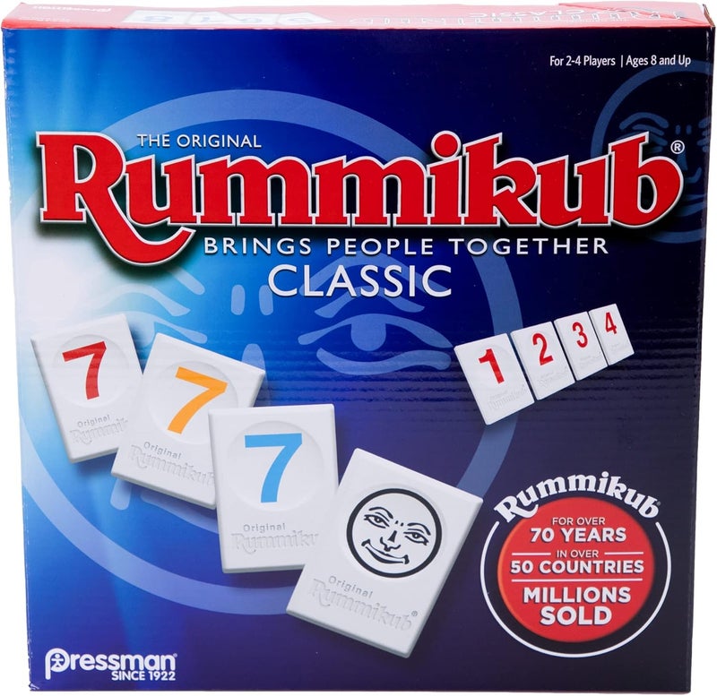 Pressman Rummikub - The Original Rummy Tile Game | Exciting Family Game of Strategy and Luck | Promotes STEM Skills | For Kids, Teens, Adults | 2-4 Players, Ages 8+ - Image 1