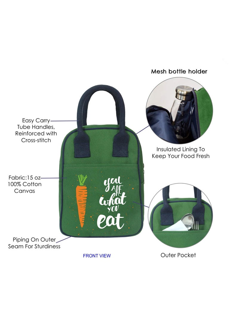 EcoRight Eco Right Lunch Bags for Office Women Lunch Bag for Men Insulated Lunch Bag for Kids Office Lunch Bag with Bottle Holder Carry Handle Pocket  - Image 4