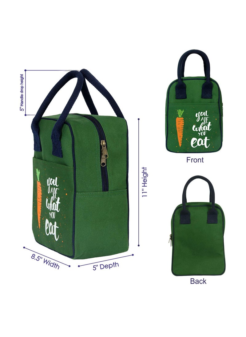 EcoRight Eco Right Lunch Bags for Office Women Lunch Bag for Men Insulated Lunch Bag for Kids Office Lunch Bag with Bottle Holder Carry Handle Pocket  - Image 3