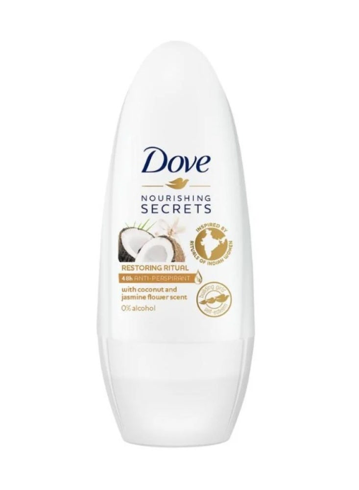 دوف مزيل عرق رول برائحة جوز الهند من دوف - 50مل