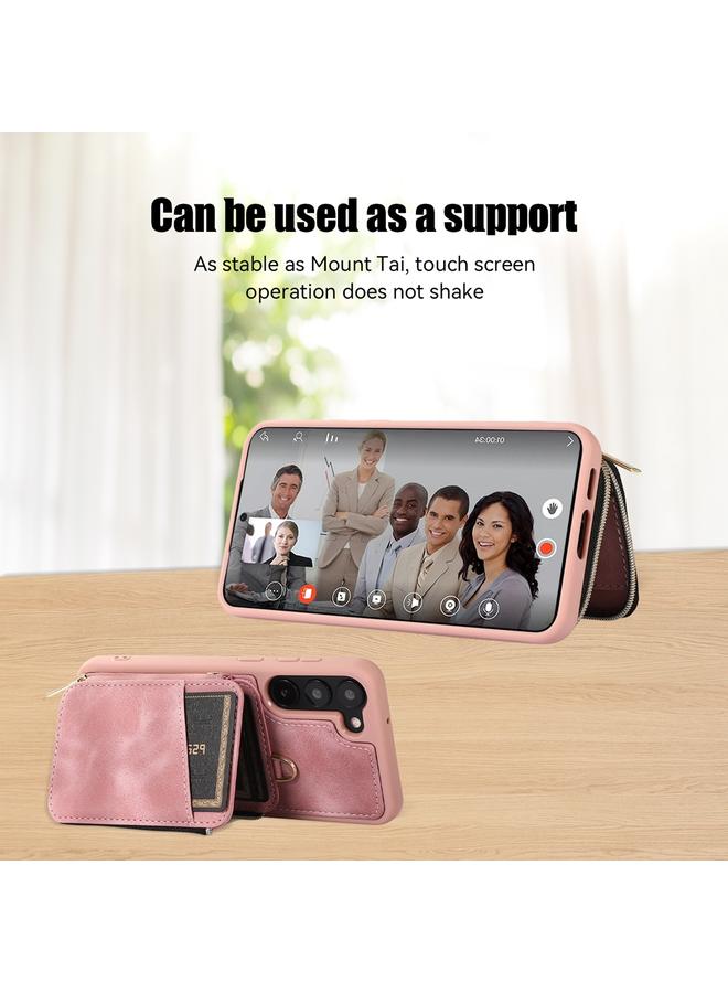 S-TOP Case For Samsung Galaxy S23+ 5G Zipper Card Bag Back Cover Phone Case - Image 4