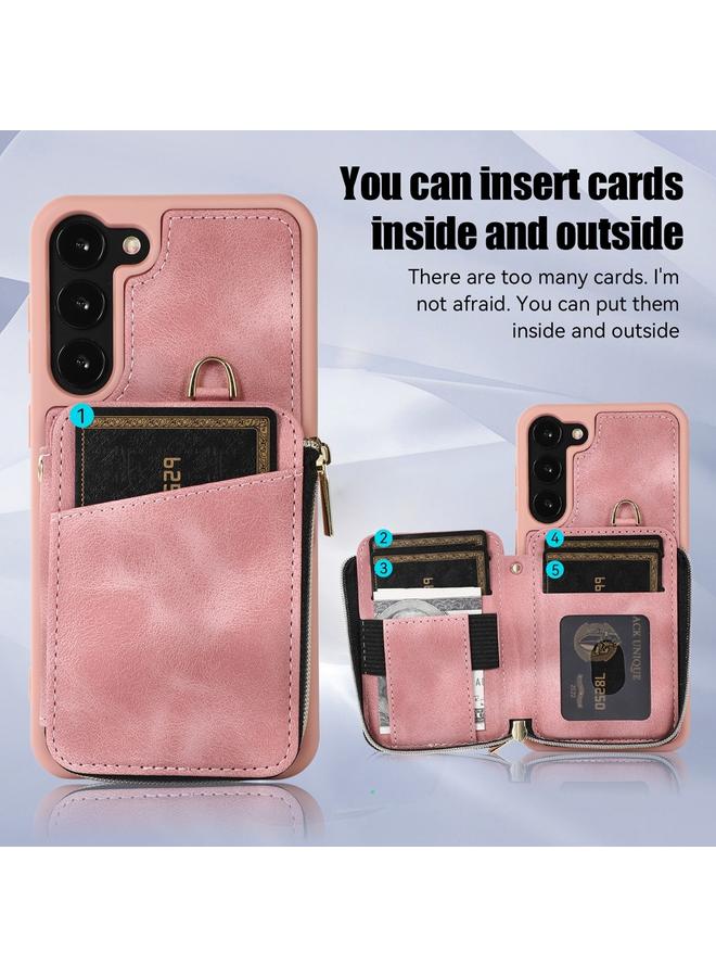 S-TOP Case For Samsung Galaxy S23+ 5G Zipper Card Bag Back Cover Phone Case - Image 5
