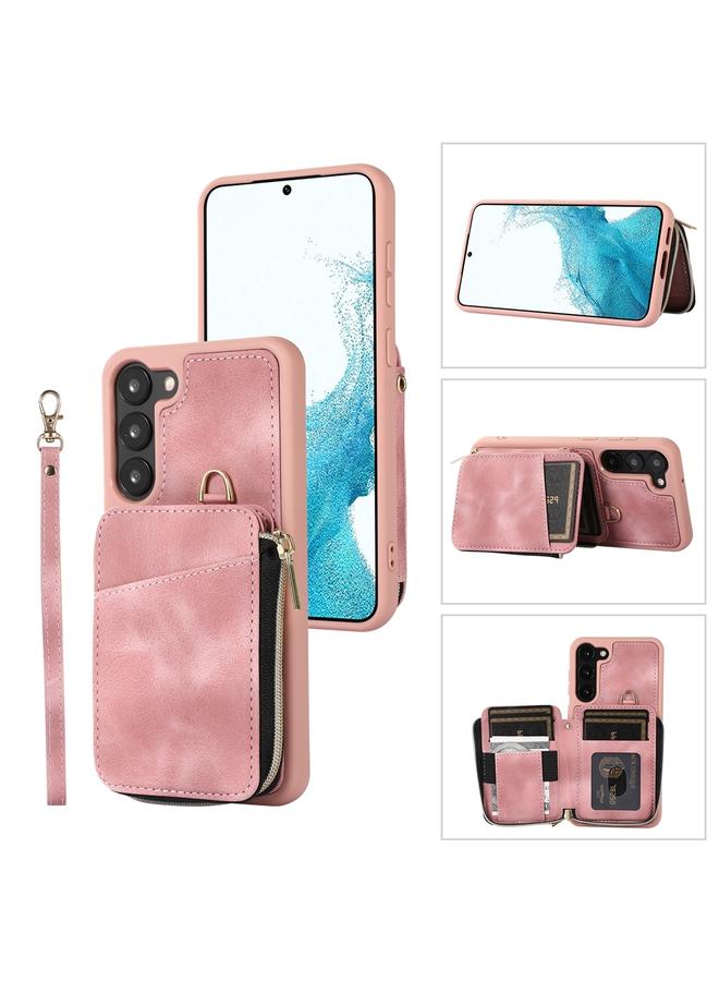 S-TOP Case For Samsung Galaxy S23+ 5G Zipper Card Bag Back Cover Phone Case - Image 1