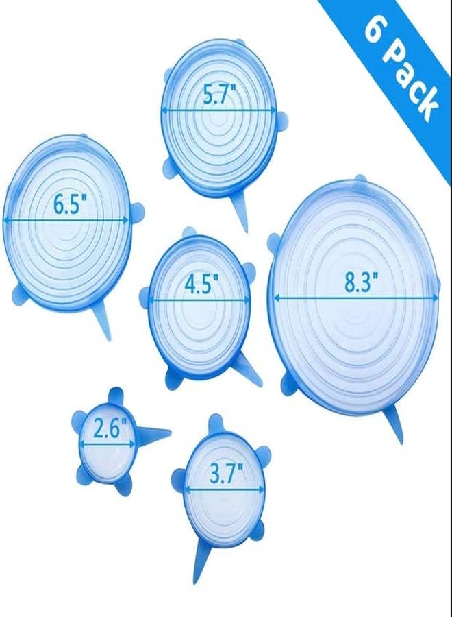 Attachh Silicone Stretch Lids, Reusable Durable Food Storage Covers for Bowls, Fit for Different Sizes & Shapes of Container, Dishwasher & Freezer Safe - Set of 6 - Image 4