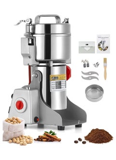 Generic Grain Mill Grinder Electric 800g Commercial Spice Grinder 3800W High Power Spice Mill Stainless Steel Pulverizer Dry Grinder Grinding Machine For Household/Resturant/Hotel  - Image 4