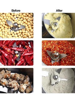 Generic Grain Mill Grinder Electric 800g Commercial Spice Grinder 3800W High Power Spice Mill Stainless Steel Pulverizer Dry Grinder Grinding Machine For Household/Resturant/Hotel  - Image 5