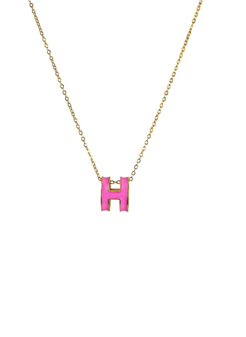 Generic - Fixed gold stainless steel chain, length 45cm + 5cm extension - Image 1