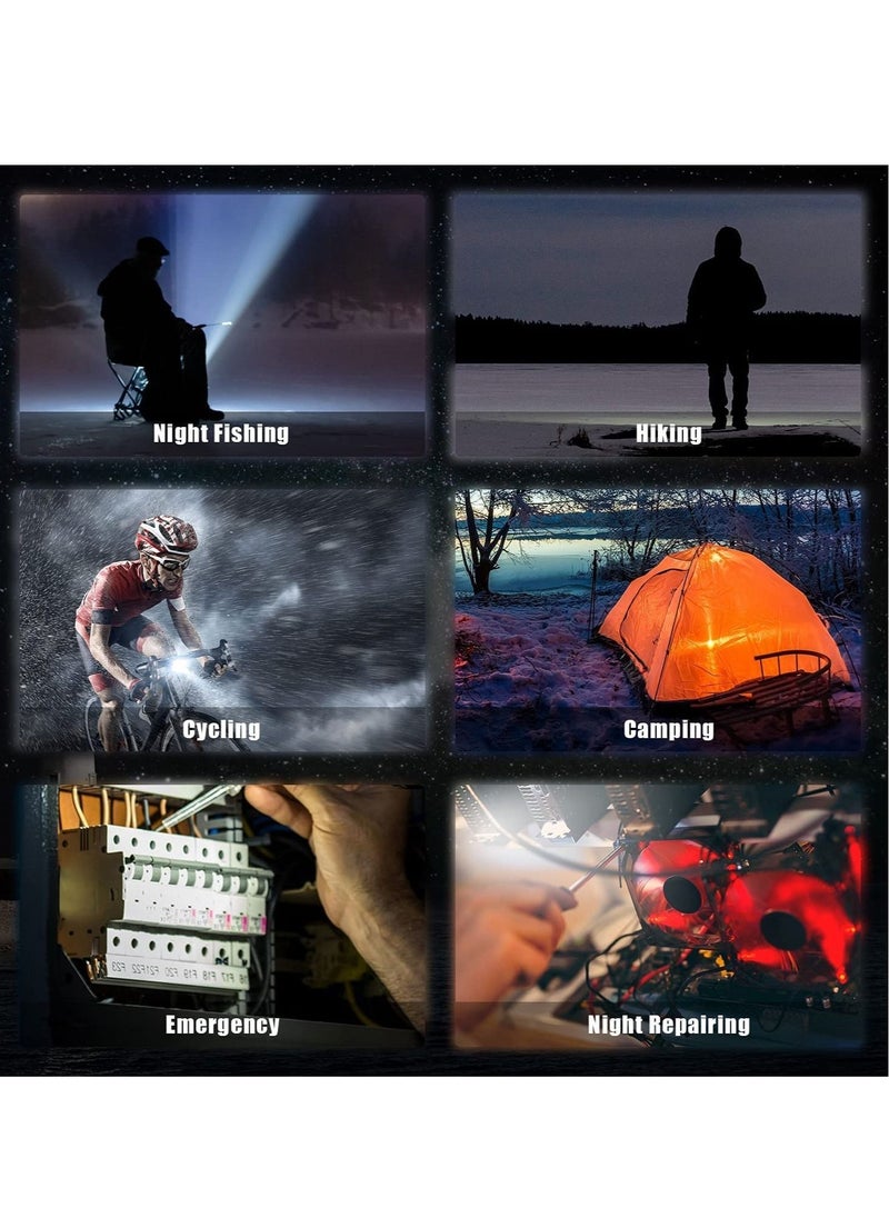 ELTRAZONE - Small LED Flashlight 800 Lumens COB Rechargeable Keychain Mini Flashlight 4 Light Modes Portable Pocket Light with Folding Bracket Bottle Opener and Magnet Base for Fishing Walking Camping - Image 1