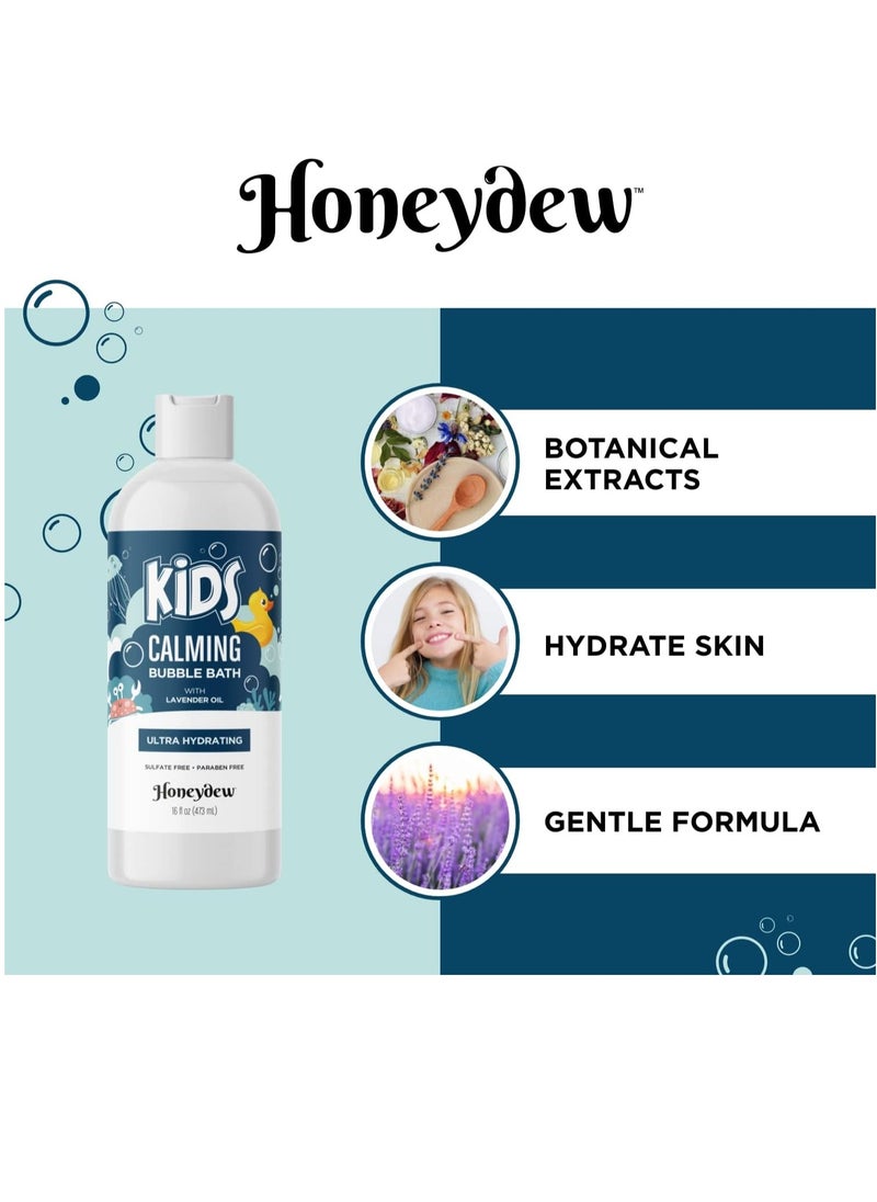 Honeydew - Lavender Bubble Bath for Kids with Aloe - Sudsy Bubble Bath with Aromatherapy Essential Oils for Relaxing and Lavender Oil Baby Bath Wash - Kids Bath Enriched with Nourishing Aloe Vera and Vitamin E - Image 1