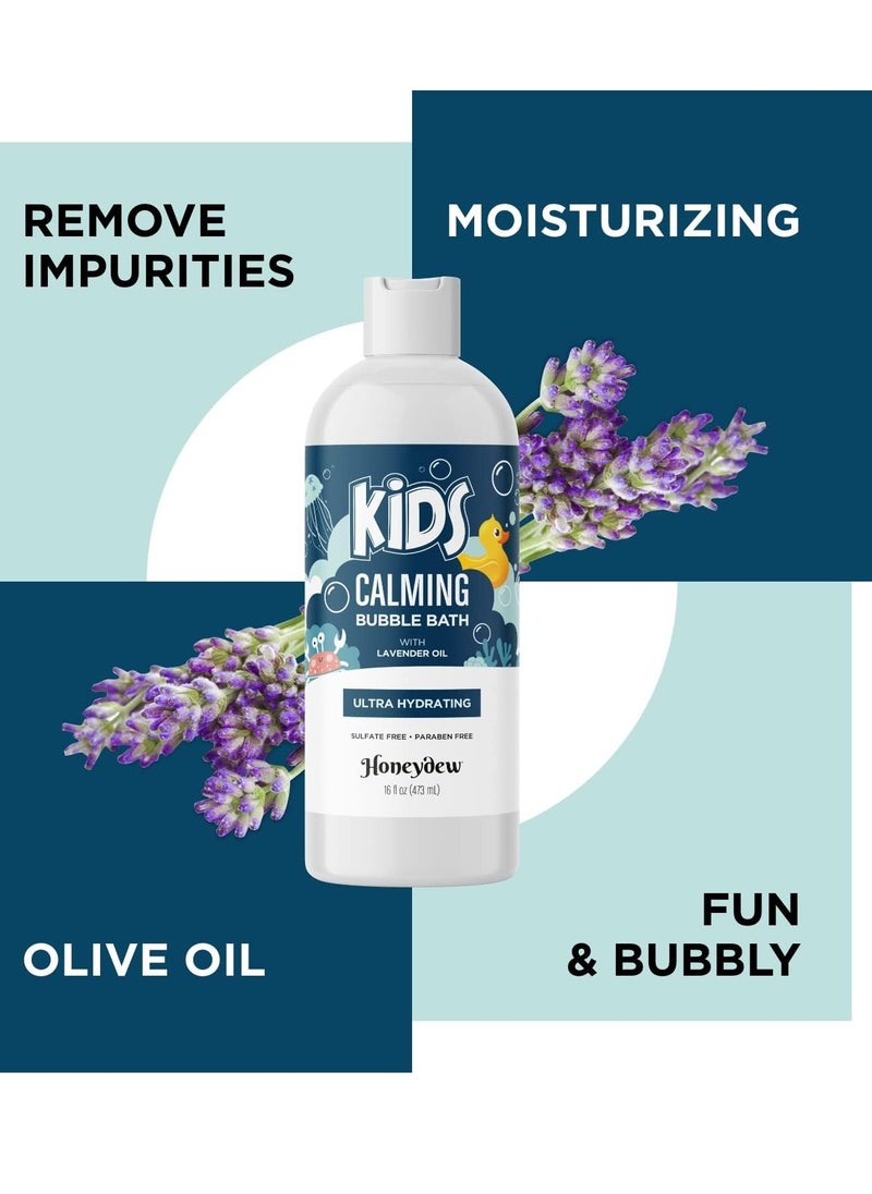 Honeydew - Lavender Bubble Bath for Kids with Aloe - Sudsy Bubble Bath with Aromatherapy Essential Oils for Relaxing and Lavender Oil Baby Bath Wash - Kids Bath Enriched with Nourishing Aloe Vera and Vitamin E - Image 1