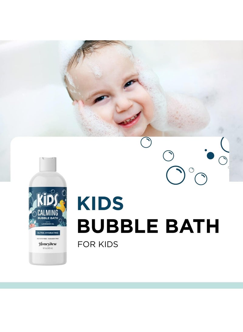 Honeydew - Lavender Bubble Bath for Kids with Aloe - Sudsy Bubble Bath with Aromatherapy Essential Oils for Relaxing and Lavender Oil Baby Bath Wash - Kids Bath Enriched with Nourishing Aloe Vera and Vitamin E - Image 1